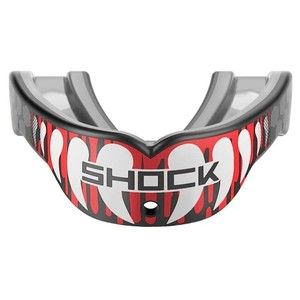Shock Doctor Mouth Guard Gel Power Max Black With Fangs Size: Youth Ages 10-